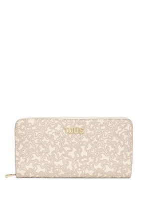 TOUS zip-around floral wallet - Neutrals