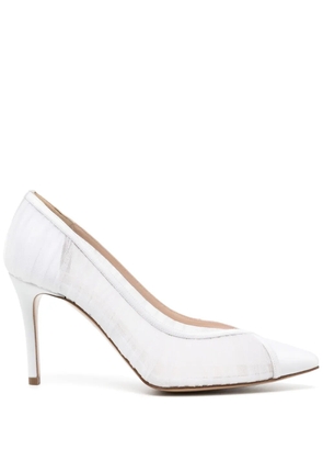 Andrea Wazen 85mm Nora pumps - White