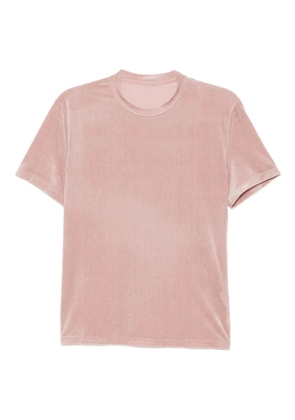 System velvet T-shirt - Neutrals