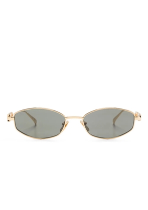 Gucci Eyewear geometric-frame sunglasses - Gold