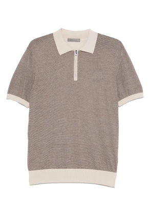 Corneliani knitted polo shirt - Brown