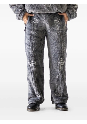 Doublet zip detail graphic trousers - Grey