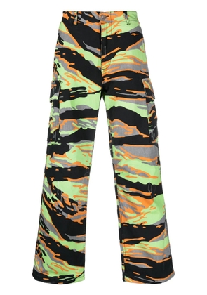 ERL graphic-print cargo trousers - Green