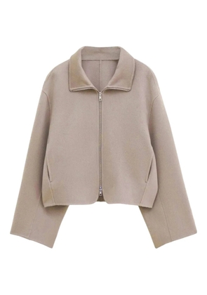 Filippa K zip-front cropped jacket - Neutrals