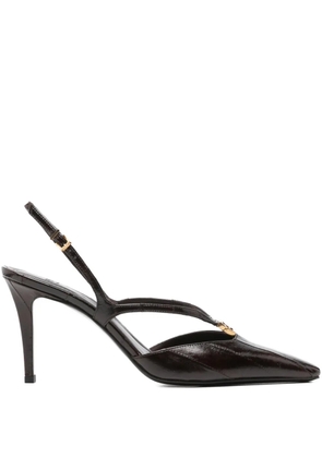 FENDI FFold slingback pumps - Brown