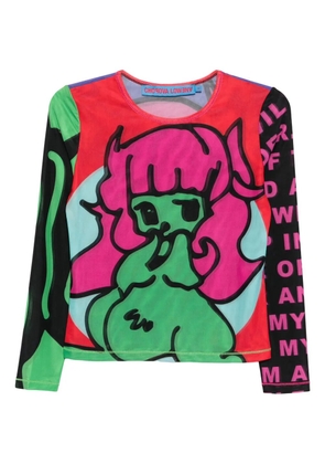 Chopova Lowena graphic-print top - Green