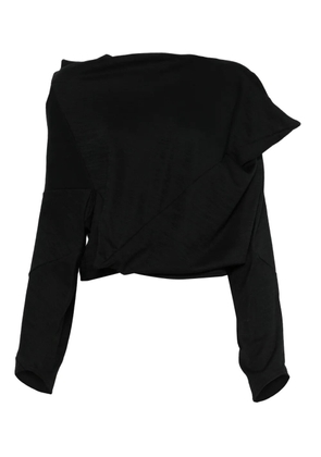 Junya Watanabe draped blouse - Black