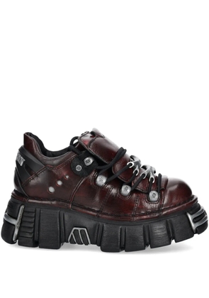 NEW ROCK M-120N-C67 metallic-detail platform sneakers - Red