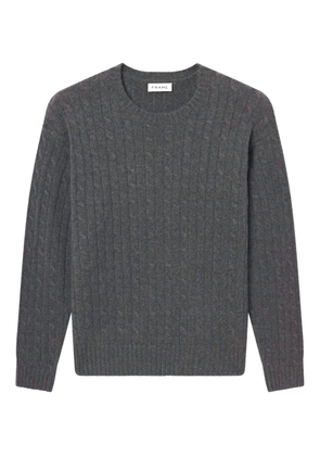 FRAME cable-knit crew-neck knitwear - Grey