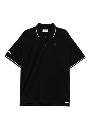 BAPE BLACK *A BATHING APE® logo-embroidered polo shirt