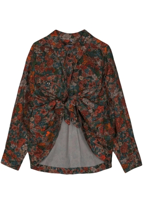 ACT Nº1 floral-print long-sleeve shirt - Red