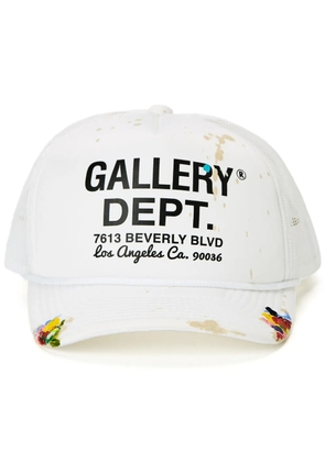 GALLERY DEPT. Workshop logo-print trucker cap - White