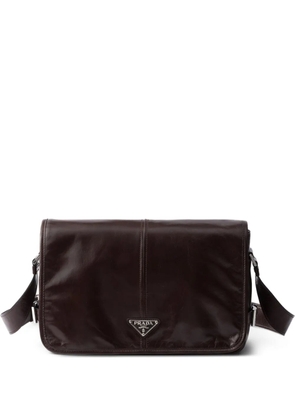 Prada leather messenger bag - Brown