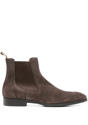 Santoni suede Chelsea boots - Brown
