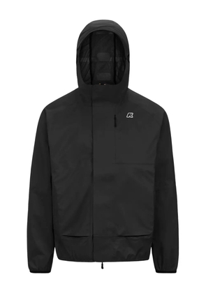 K-Way logo-appliqué jacket - Black