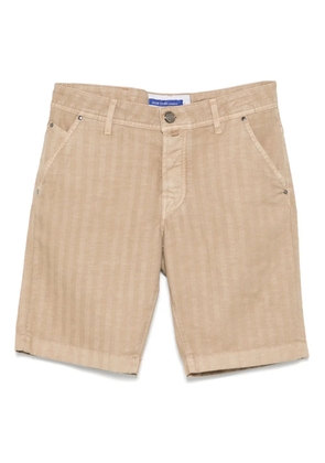 Jacob Cohën herringbone shorts - Neutrals