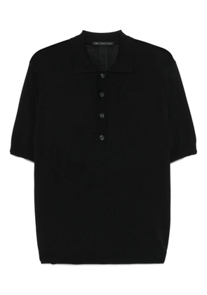 Low Brand knitted polo shirt - Black