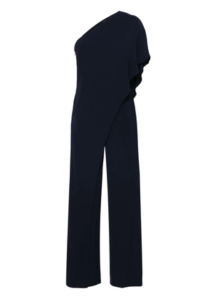Lauren Ralph Lauren Cape Georgette one-shoulder jumpsuit - Blue