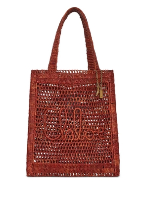 Chloé Summer Banana raffia tote bag - Brown