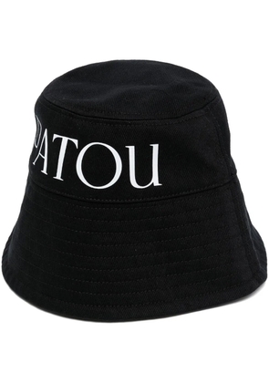 Patou logo-print bucket hat - Black