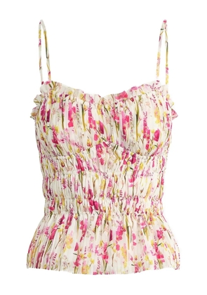 Favorite Daughter floral-print pleated top - Neutrals