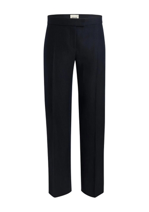 KHAITE Callen pinstripe trousers - Blue