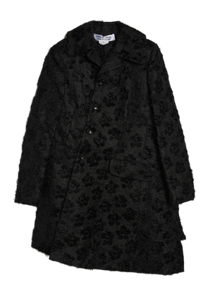 Comme Des Garçons Comme Des Garçons flower-pattern coat - Black