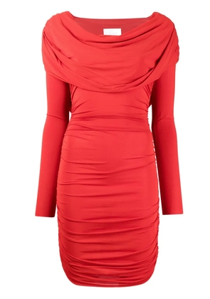 Giuseppe Di Morabito cowl-neck ruched minidress - Red