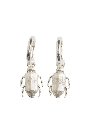 Natia X Lako Tiny Bug hoop earrings - Silver