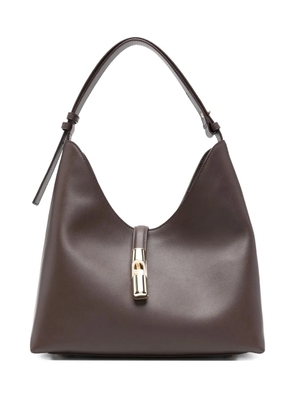 Furla medium logo-detail leather shoulder bag - Brown