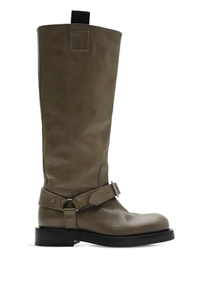 Burberry leather knee-high boots - Brown