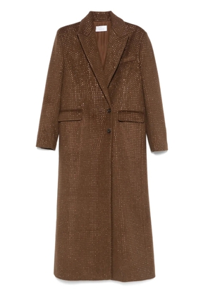 Giuseppe Di Morabito rhinestone-embellished coat - Brown