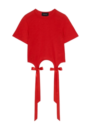 Simone Rocha tie detail top - Red
