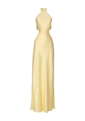 IL VOLO Amina halter-neck cut-out maxi dress - Yellow