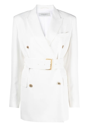 Golden Goose double-breasted belted blazer - White