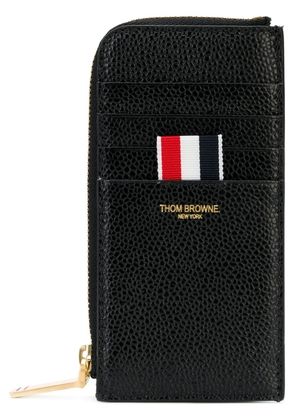 Thom Browne half-zip leather wallet - Black