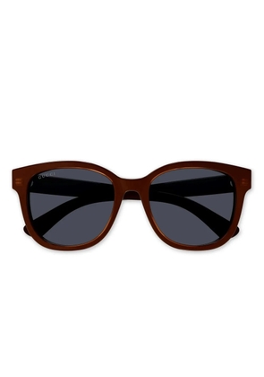 Gucci Eyewear logo square sunglasses - Black