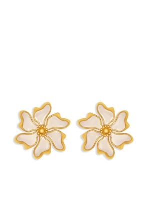 Oscar de la Renta Cherry Blossom earrings - Gold