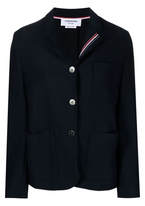 Thom Browne RWB-tab jersey blazer - Blue