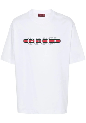 Gucci logo-print cotton T-shirt - White
