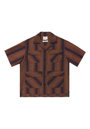 Nicholas Daley striped shirt - Brown