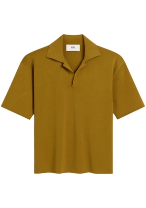 AMI Paris fine-knit polo shirt - Neutrals
