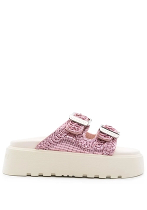 Casadei Birky Ale flatform slides - Pink