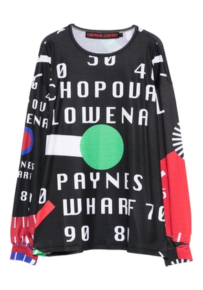 Chopova Lowena CL Speedometer T-shirt - Black