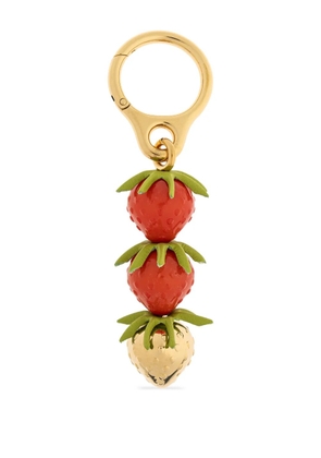 LOEWE strawberry-motif charm - Red