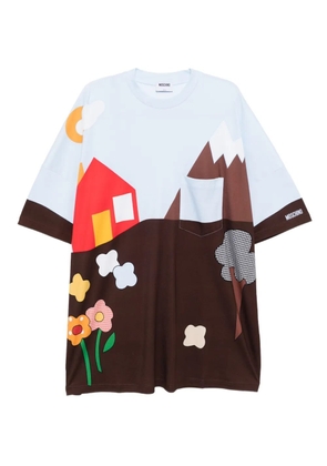 Moschino graphic-print dress - Blue