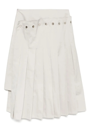 Rokh double-layered pleated skirt - Neutrals