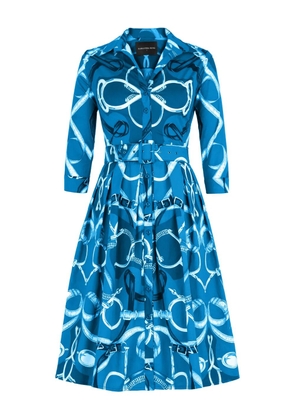 Samantha Sung Audrey belted dress - Blue