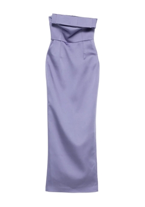The New Arrivals Ilkyaz Ozel Sisu strapless midi dress - Purple