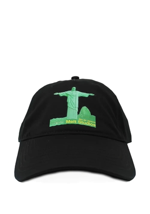 Melt design-print baseball cap - Black